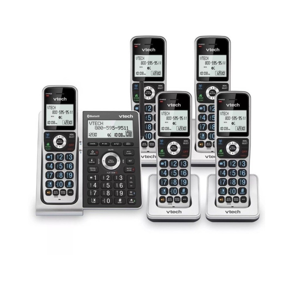 VTech VS306-5 DECT 6.0 5‎ Handsets Cordless Home Phone with 5 Handset